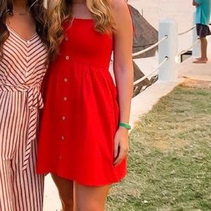 Red boutique dress